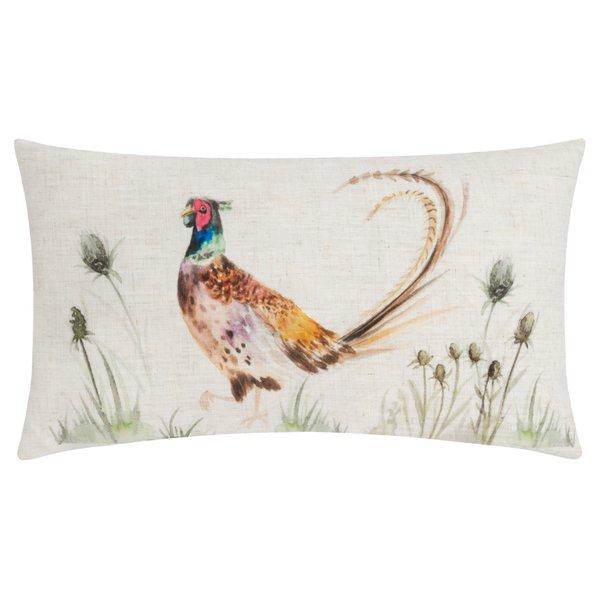 Evans Lichfield Country Pheasant Cushion - Natural