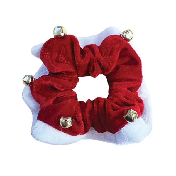 Equetech Sleigh Bells Hair Scrunchie - Red