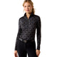 Ariat Ladies Lunaveil 1/2 Zip Base Layer - Black French Link Print