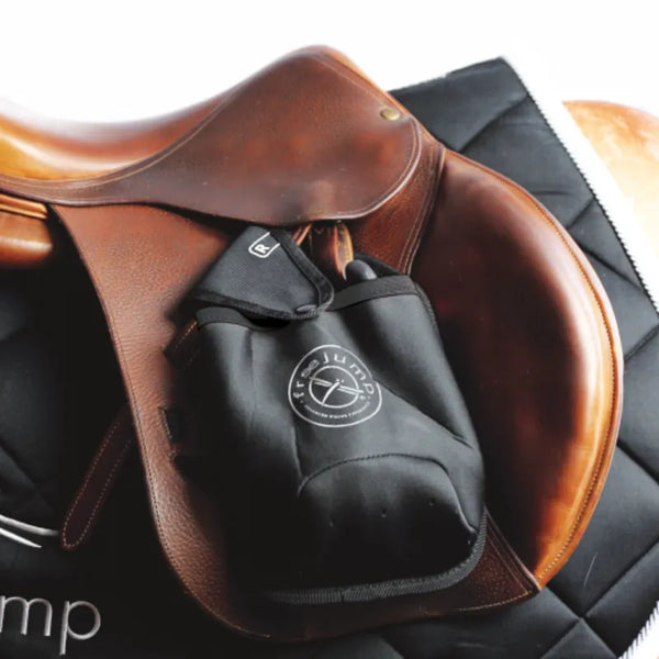 Freejump Stirrup Neoprene Pockets - Black/Silver