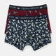 Joules Mens Crown Joules Boxers - Navy/Burgundy