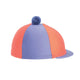Hy Equestrian Two-Tone Lycra Silks with Bobble - Navy/Orange