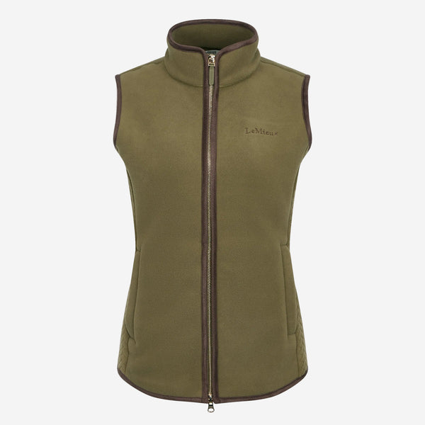LeMieux Ladies Frankie Fleece Gilet - Willow Green