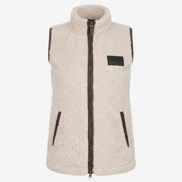 LeMieux Ladies Heritage Borg Gilet - Stone
