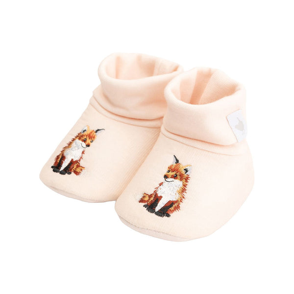 Wrendale Little Wren Embroidered Booties - Little Forest