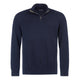 Barbour Mens Cotton 1/2 Zip Knitted Jumper - Navy