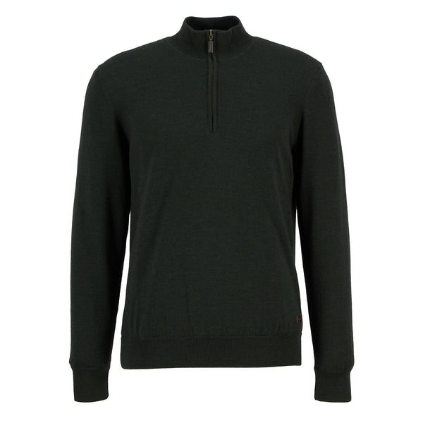 Barbour Mens Gamlin 1/2 Zip Knitted Jumper - Olive