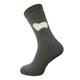 Gemjar Dark Grey Wool Blend Socks With Fluffy Sheep