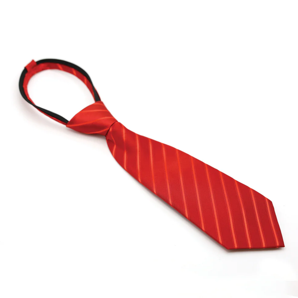 Equetech Junior Luxury Red Ready-Tied Show Tie - Red
