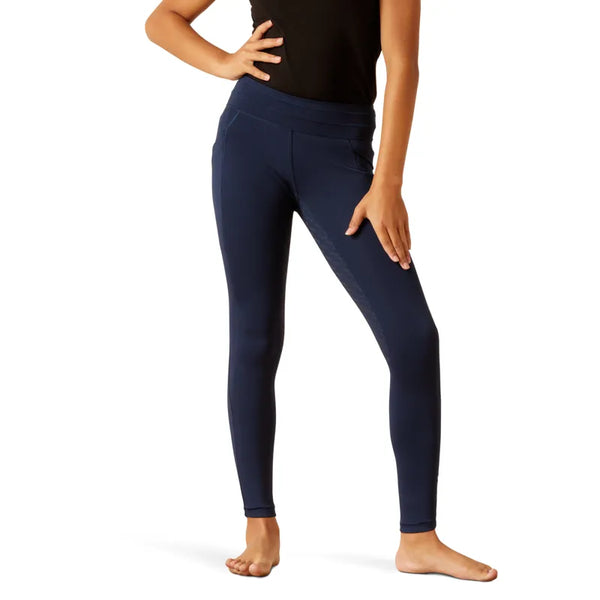 Ariat Youth EOS 2.0 Full Seat Tights - Navy