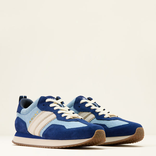 Ariat Ladies Ranch Runner Trainer - Light Denim/Blue Depths