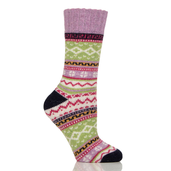 Country Pursuits Ladies Hebrides Hiker Socks - Lilac