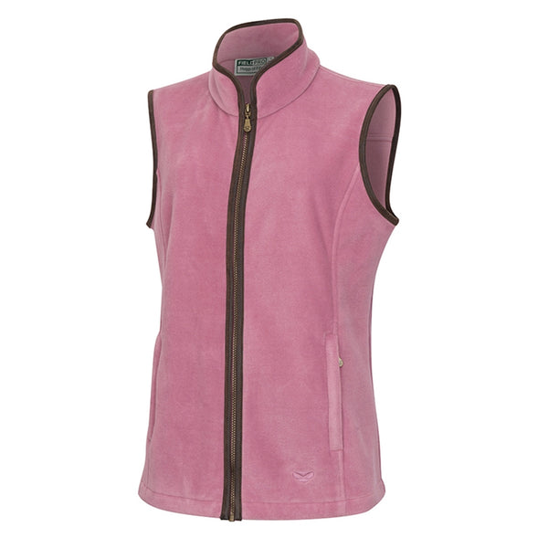 Hoggs of Fife Ladies Stenton Fleece Gilet - Dusky Pink