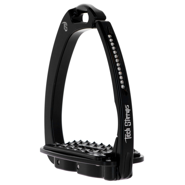 Tech Stirrups Venice Sloped Evo Swarovski - Black (Crystal Silver Night)