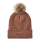 Ridgeline Heritage Fine Knit Bobble Hat - Nutmeg