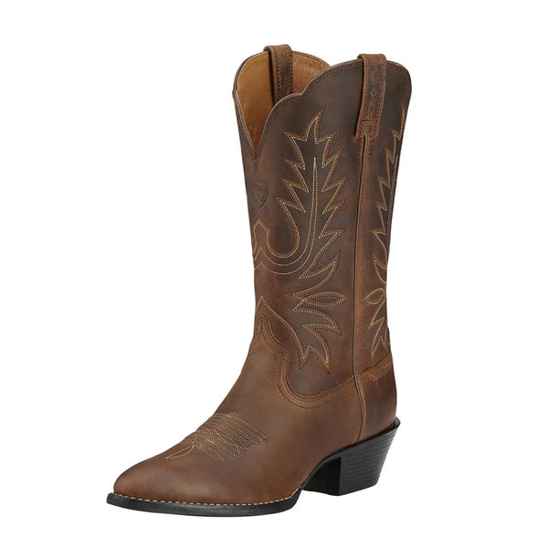 Ariat Womans Heritage Western R Toe Boot - Brown