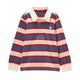 Joules Boys Rugby Shirt - Red/Blue