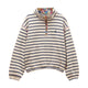 Joules Girls Kennedy 1/4 Zip Sweatshirt - Navy/White