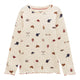 Joules Girls Odelia Pointelle Top - Cream Horse