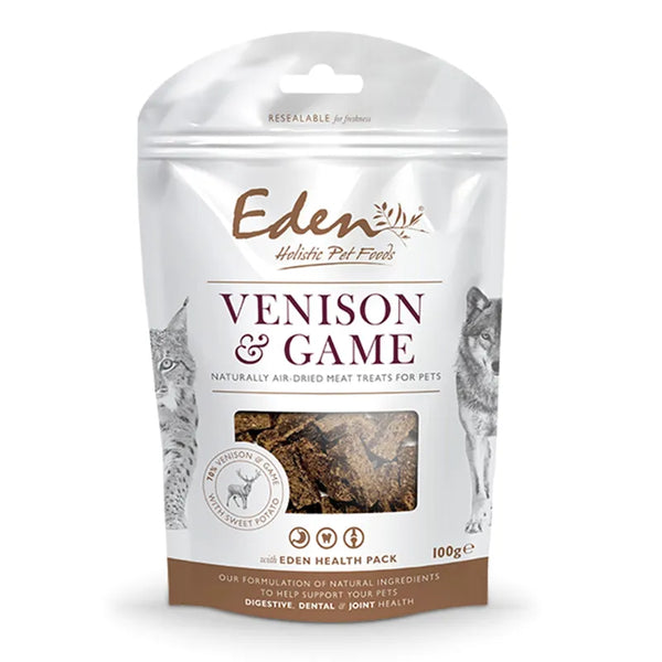 Eden Pet Foods Venison and Game Treats - 100g