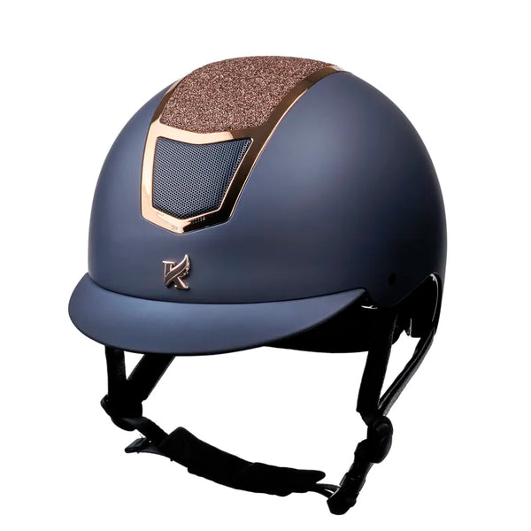 Karben Valentina Riding Hat - Navy/Rose Gold