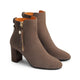 Fairfax & Favor Ladies Oakham Ankle Boot - Deep Taupe Suede