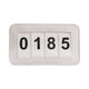 Woof Wear 4 Digit Dressage Number Holder - White