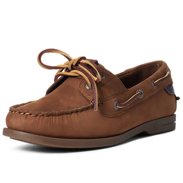 Ariat Ladies Antigua Deck Shoe - Walnut