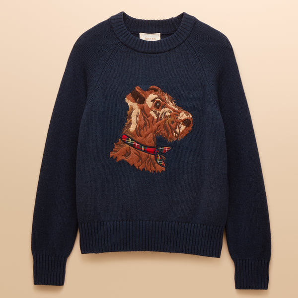 Joules Ladies Monty Dog Jumper - Navy