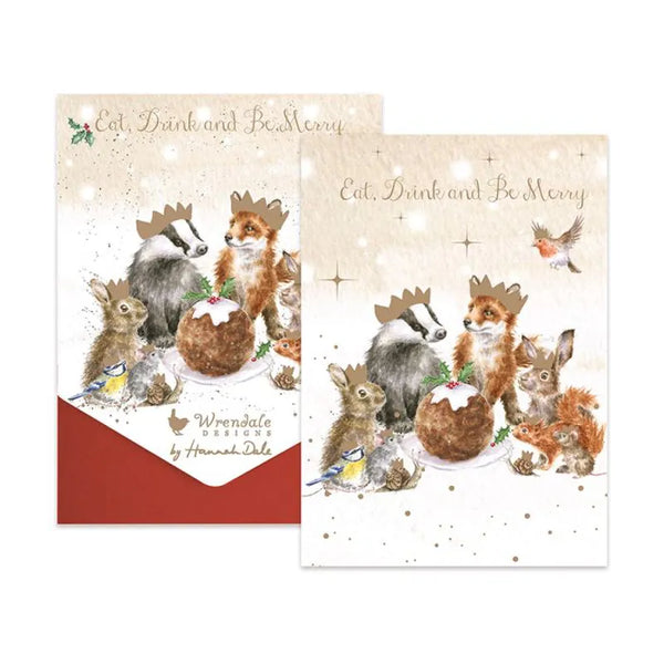 Wrendale Woodland Xmas Cards - 8 Pack