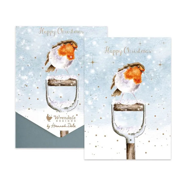 Wrendale Robin Xmas Cards - 8 Pack