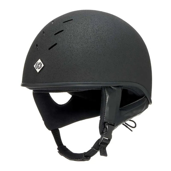 Charles Owen Race II Round Skull - Black