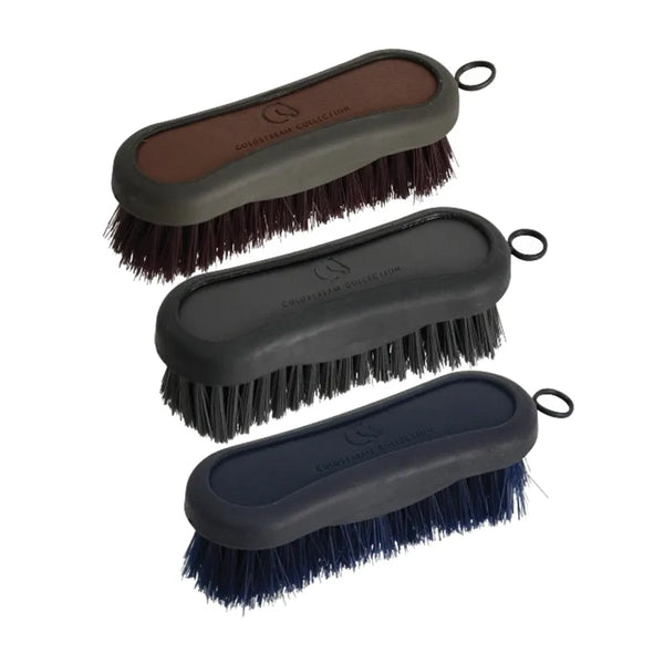Coldstream Faux Leather Face Brush - Navy/Black
