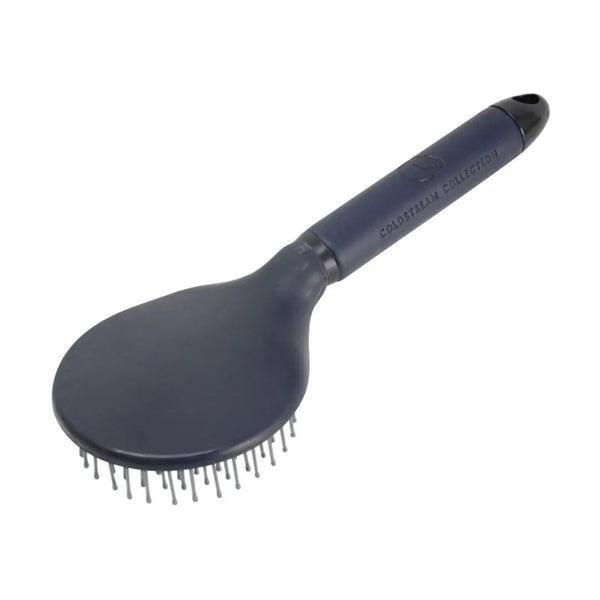 Coldstream Faux Leather Mane And Tail Brush - Navy/Black