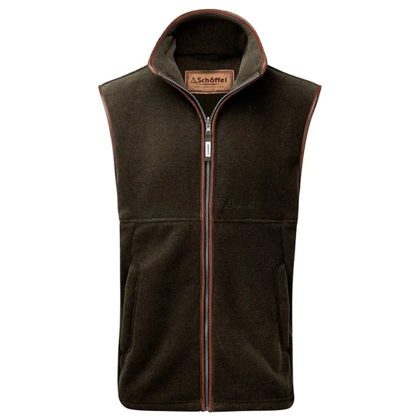 Schoffel Men's Oakham Fleece Gilet - Dark Olive