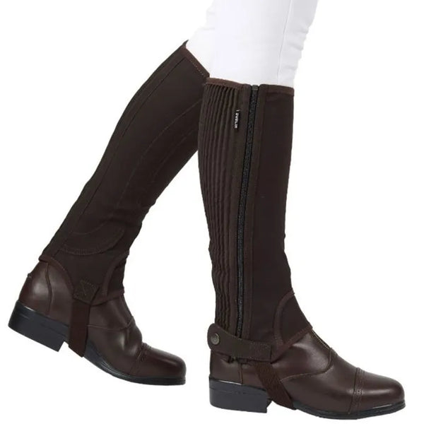 Dublin Easy Care Half Chaps - Brown