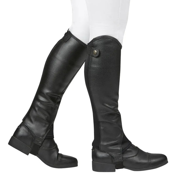 Dublin Adults Fusion Half Chaps - Black