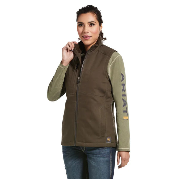 Ariat Ladies Rebar Duracanvas Insulated Vest - Wren