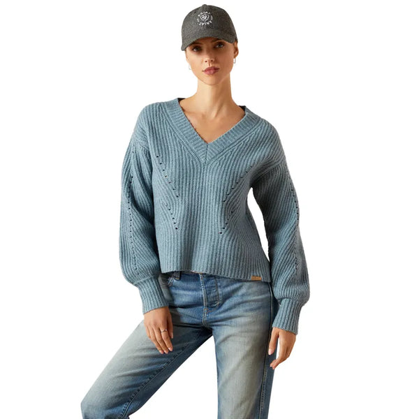 Ariat Ladies Blaydon Sweater - Spring Lake Heather