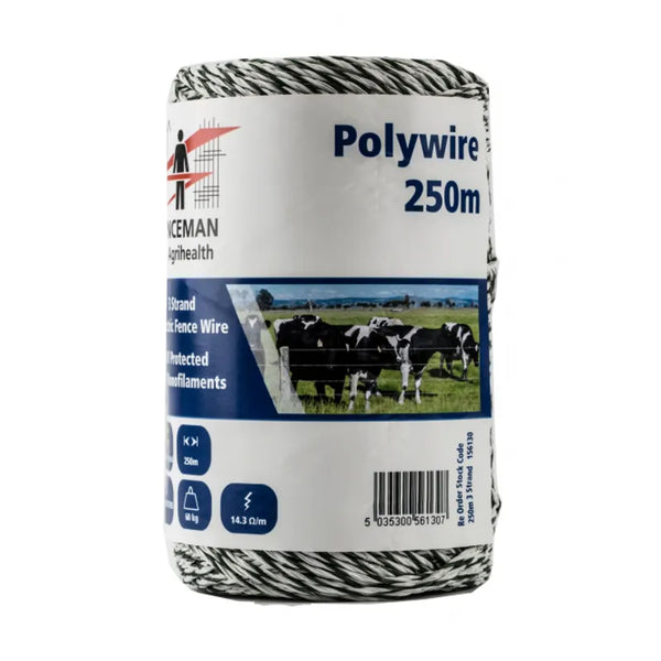Fenceman Polywire 3 Strand 250m