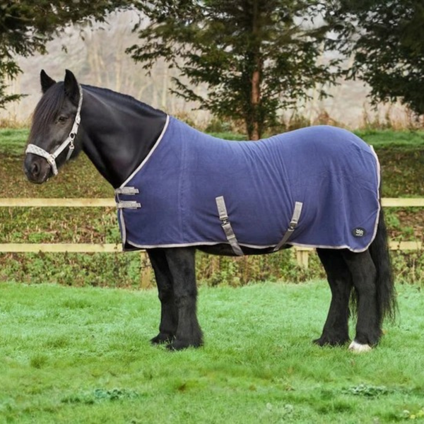 Firefoot Fleece Cooler Rug - Navy/Silver