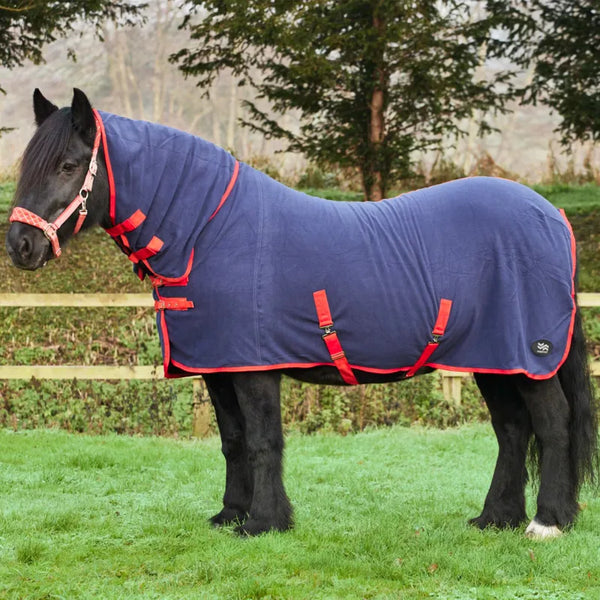 Firefoot Fixed Neck Fleece Cooler - Navy/Red
