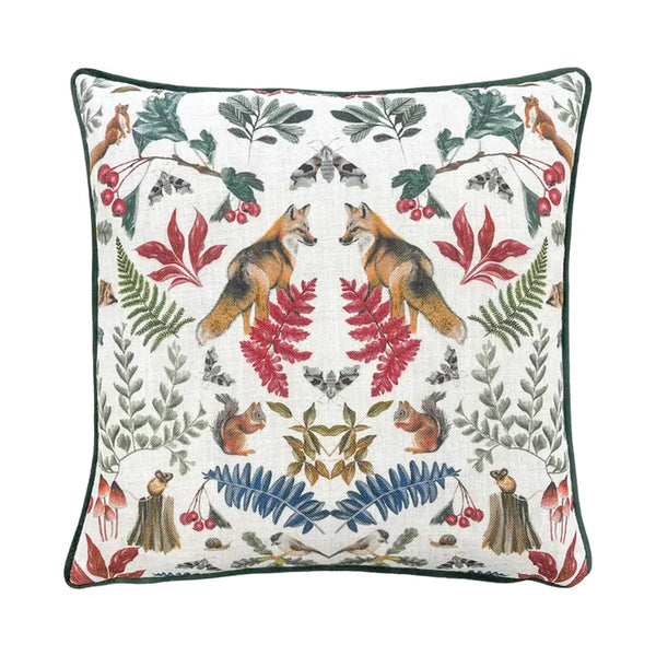 Evans Lichfield Mirrored Fox Cushion Bottle - Feather Filled