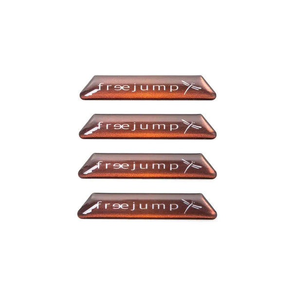 Freejump Air's Stirrup Banner Stickers - Black/Chocolate