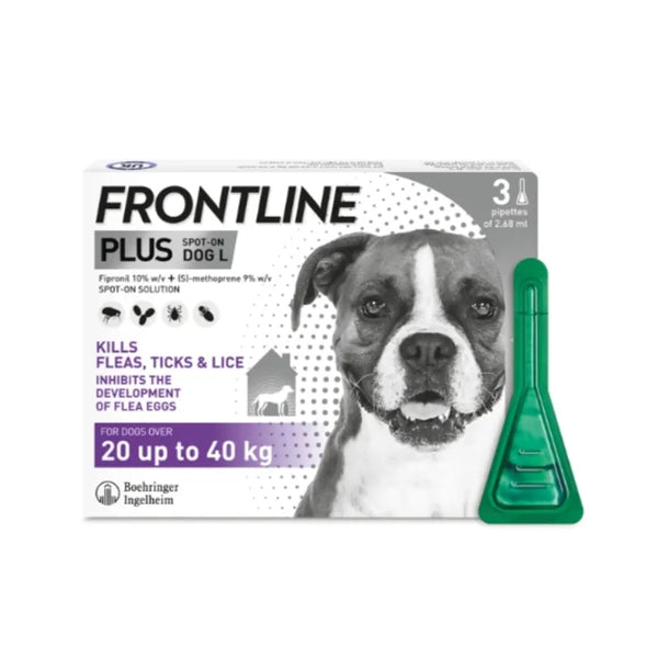 Frontline Plus Spot On For Large Dogs 20-40kg