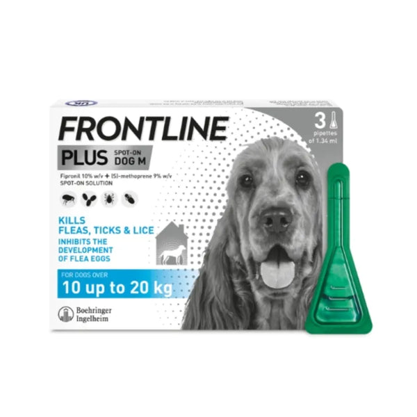Frontline Plus Spot On For Medium Dogs 10-20kg