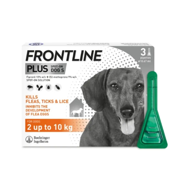 Frontline Plus Spot On For Small Dogs 2-10kg