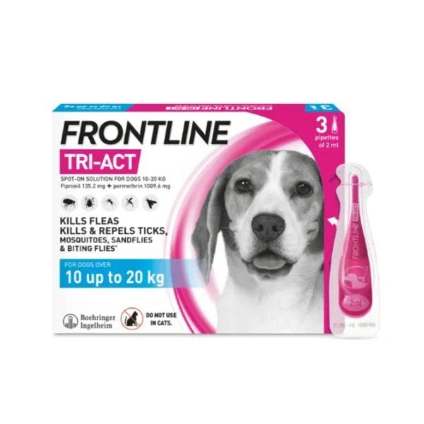 Frontline Tri-Act Spot On For Medium Dogs 10-20kg