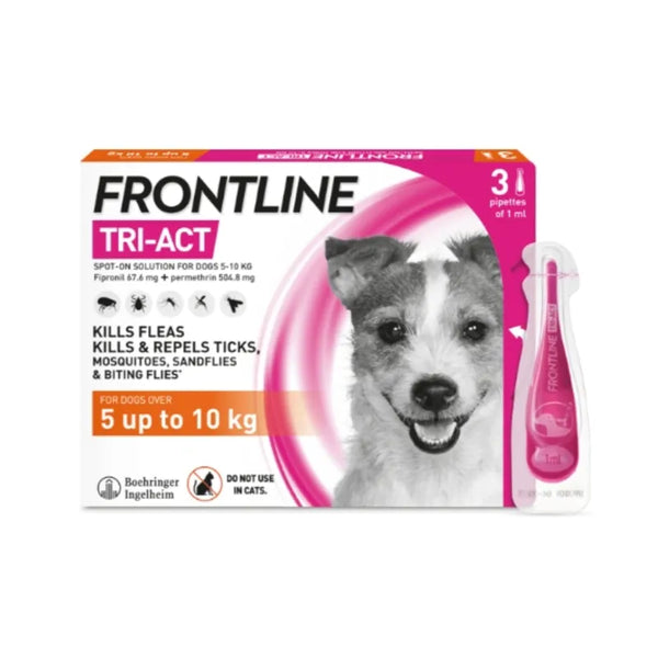 Frontline Tri-Act Spot On For Small Dogs 5-10kg