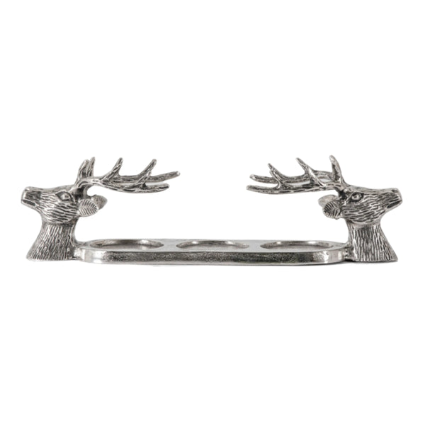 Gallery Direct Stag Candleholder - Aluminium